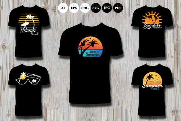 Beach T Shirt Design Bundle: Sun-Kissed Graphics for Every Project