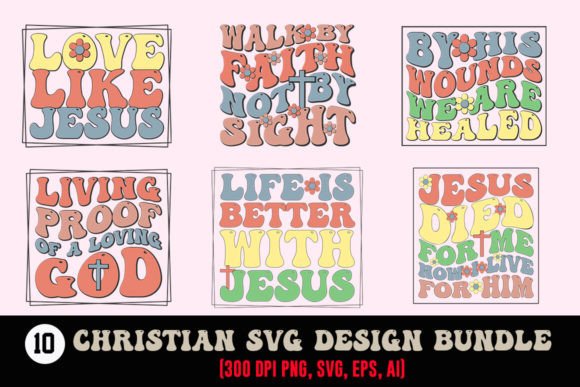Christian SVG Design Bundle: Digital Art for Faith-Based Projects