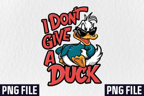 I Don't Give a Duck: Unleashing Sarcastic Charm in Your Designs