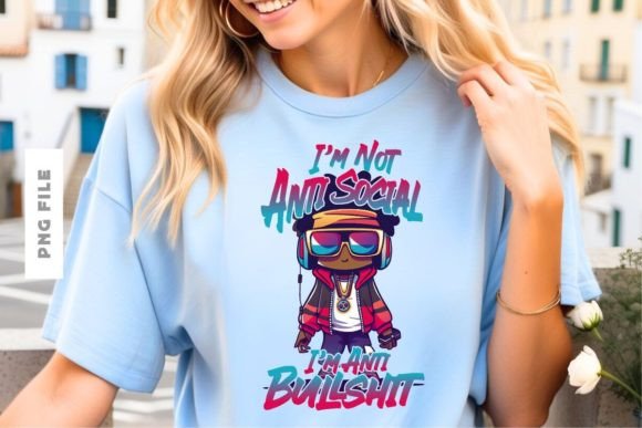 I'm Not Anti Social T-shirt Design: The Perfect Statement Piece