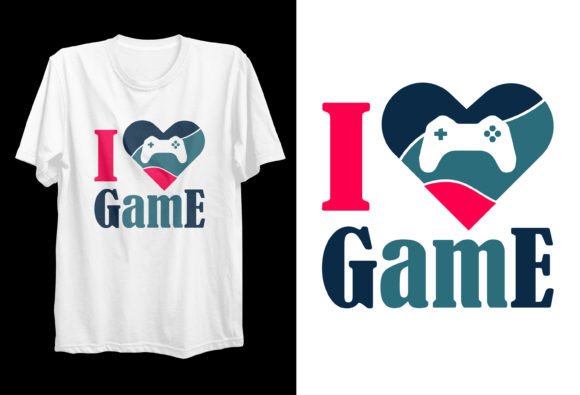 Level Up Your Brand with the I LOVE Game T-Shirts Design Pack
