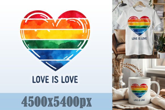 Love is Love Heart Design: A Bold Statement for Creative Projects