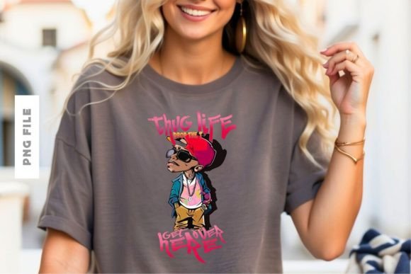 Mastering Streetwear Graphics: The Thug Life Drop the T T-shirt Design