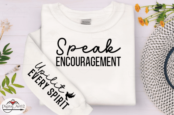 Speak Encouragement Sleeve SVG Design: A Versatile Asset