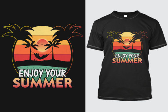 Summer T-Shirt Design 5: Your Vibrant Vector Kit for Seasonal Sales