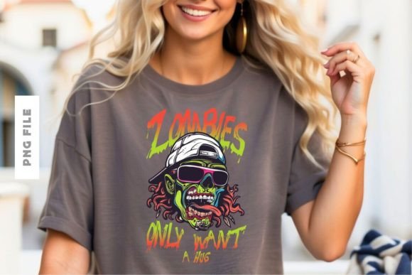 Zombies Only Want a Hug: A Surprising T-Shirt Design for Merch Sellers